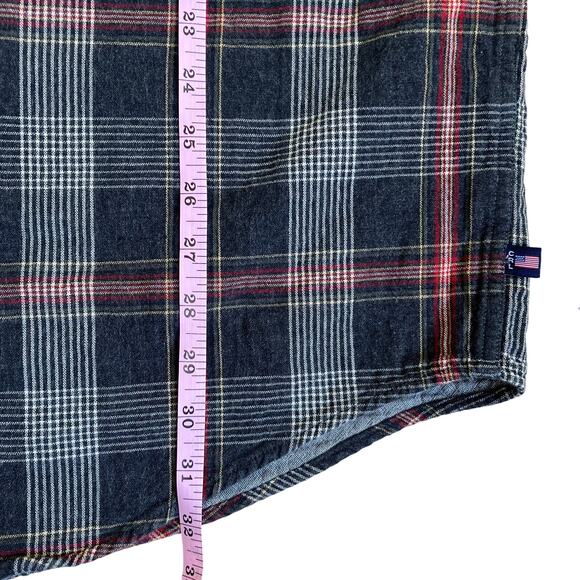 Chaps RL Mens Sz XXL Grey Plaid Button Down Shirt Double Cloth Cotton Casual - Picture 16 of 16